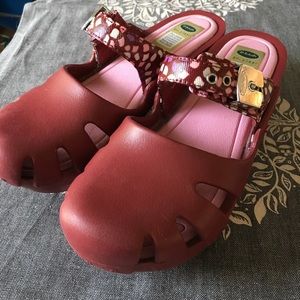 Dr Scholls Red Sandals size 7